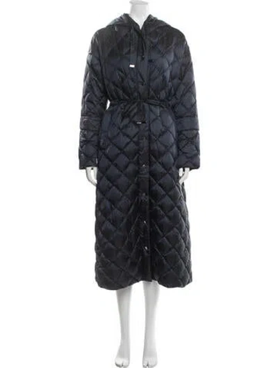 Pre-owned Max Mara Down Down Coat In Blue