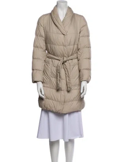 Pre-owned Max Mara Down Down Coat In Neutral
