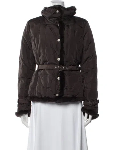 Pre-owned Max Mara Down Jacket In Brown