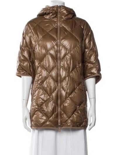 Pre-owned Max Mara Down Jacket In Brown