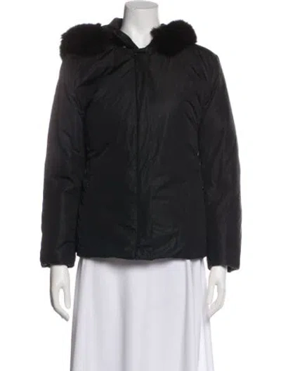 Pre-owned Max Mara Down Jacket In Gray