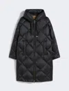 Max Mara Down Jacket In Iridescent Water-repellent Fabric In Black