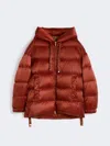 Max Mara Down Jacket In Water-repellent Taffeta In Brown