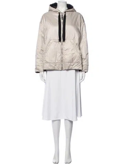 Pre-owned Max Mara Down Jacket In Neutrals