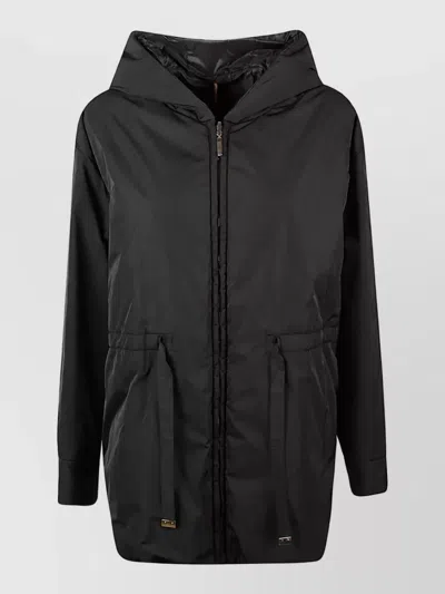 Max Mara Down Puffer Jacket In Black