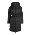 Max Mara Down Quilted Longline Jacket In Black
