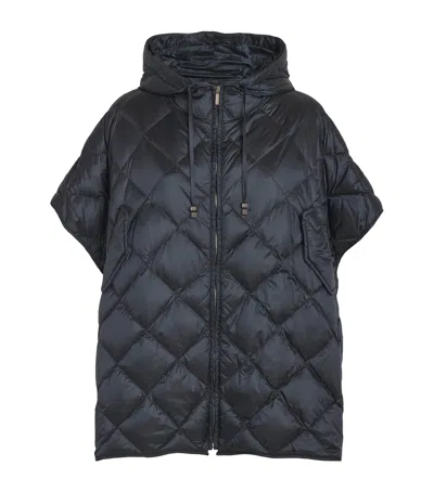 Max Mara Down The Cube Quilted Jacket In Black