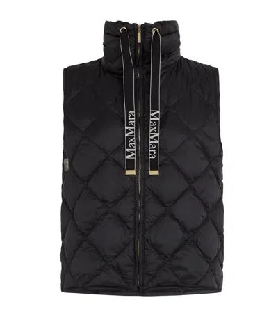 Max Mara Down-padded Gilet In Black