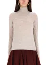 Max Mara Dpp Meana Turtleneck Sweater In Neutral