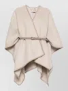 Max Mara Draped Belted Jacket Silk Nylon Blend