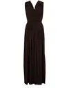 Max Mara Women Walter Long Dress In Stretch Jersey In Black