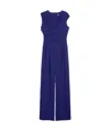 Max Mara Draped Jumpsuit In Blue