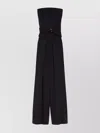 Max Mara Draped Waist Jumpsuit Wide-leg Pants