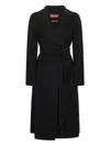 Max Mara Wool Coat In Black
