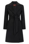 Max Mara Dravenna Coat In Black