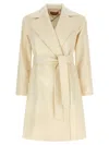 Max Mara Dravenna Coat In White