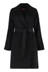 Max Mara Cles Coat In Black