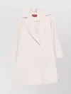Max Mara Dravenna Wool Wrap Coat With Flared Kimono Sleeves In Neutral