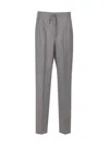 Max Mara Drawstring Casual Pants In Gray