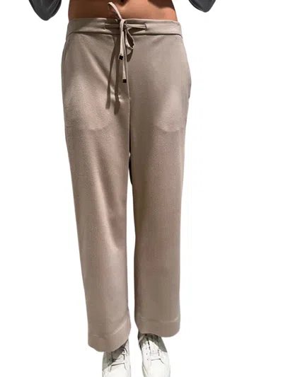 Max Mara Drawstring Casual Pants In Brown