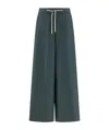 Max Mara Drawstring Casual Pants In Blue