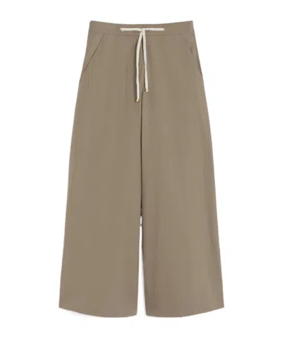 Max Mara Drawstring Casual Pants In Brown