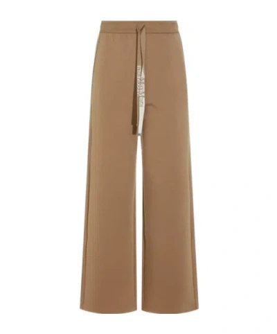 Max Mara Drawstring Casual Pants In Brown