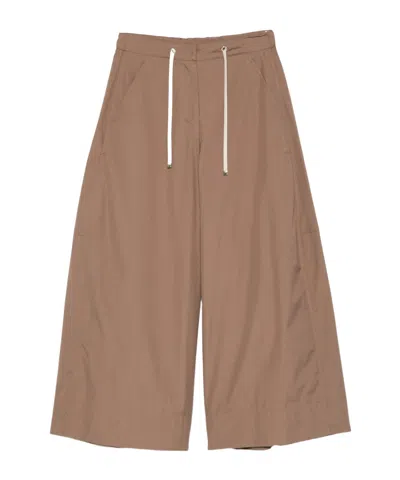 Max Mara Drawstring Casual Pants In Brown