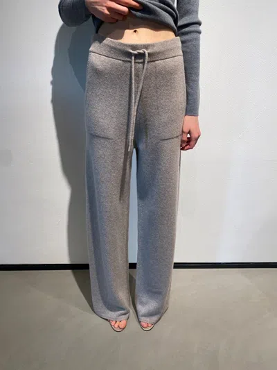 Max Mara Drawstring Casual Pants In Gray
