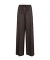 Max Mara Drawstring Casual Pants In Grey