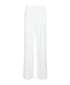 Max Mara Drawstring Casual Pants In White