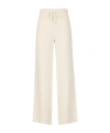 Max Mara Drawstring Casual Pants In White