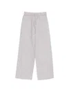 Max Mara Drawstring Striped Palazzo Pants In Silver