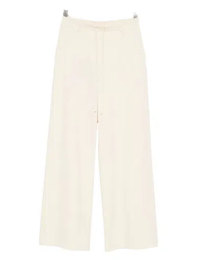 Max Mara Drawstring Trousers In Neutral
