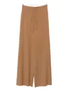 Max Mara Drawstring Trousers In Brown