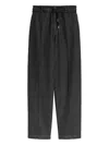 Max Mara Drawstring Trousers In Black