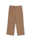 Max Mara Drawstring Trousers In Brown