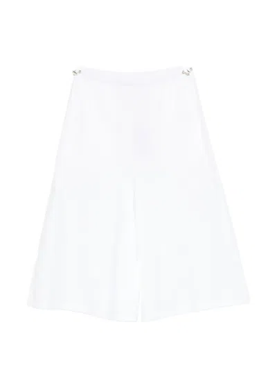 Max Mara Drawstring Trousers In White