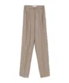 Max Mara Drawstring Waist Casual Pants In Brown