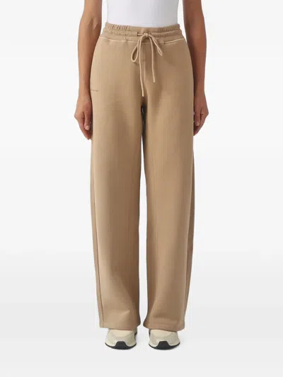 Max Mara Drawstring-waist Track Pants In Brown