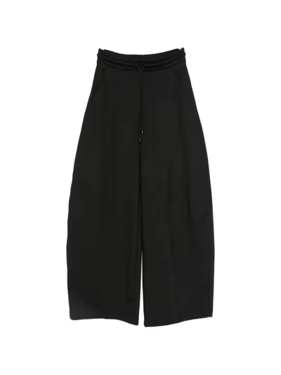 Max Mara Drawstring-waist Track Pants In Black