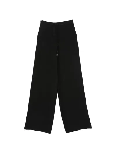 Max Mara Drawstring-waist Trousers In Black
