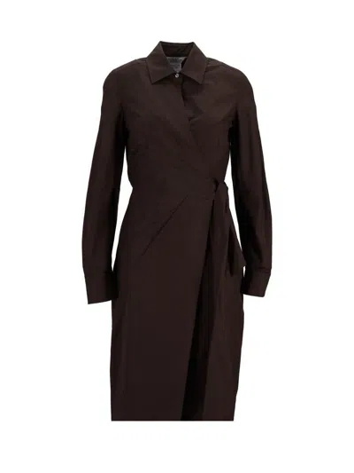 Max Mara Dress Agrume In Brown