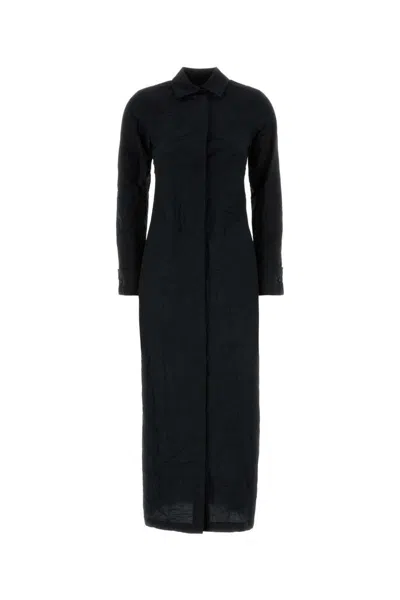 Max Mara Cotton-polyester Shirt Dress In Black