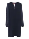 Max Mara Asti Black Dress In Blue