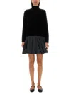 Max Mara Velvet Osso In Black