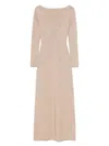 Max Mara Back V-neckline Lurex Dress
