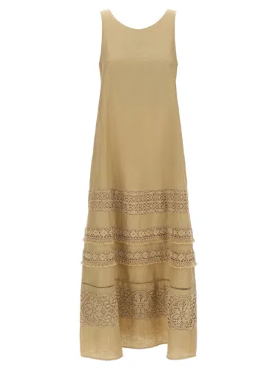 Max Mara Dress In Brown