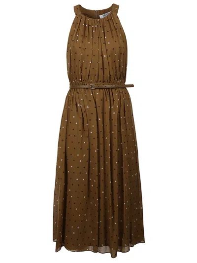 Max Mara Dress In Brown