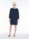 Max Mara Dress In A Cotton Blend In Midnightblue